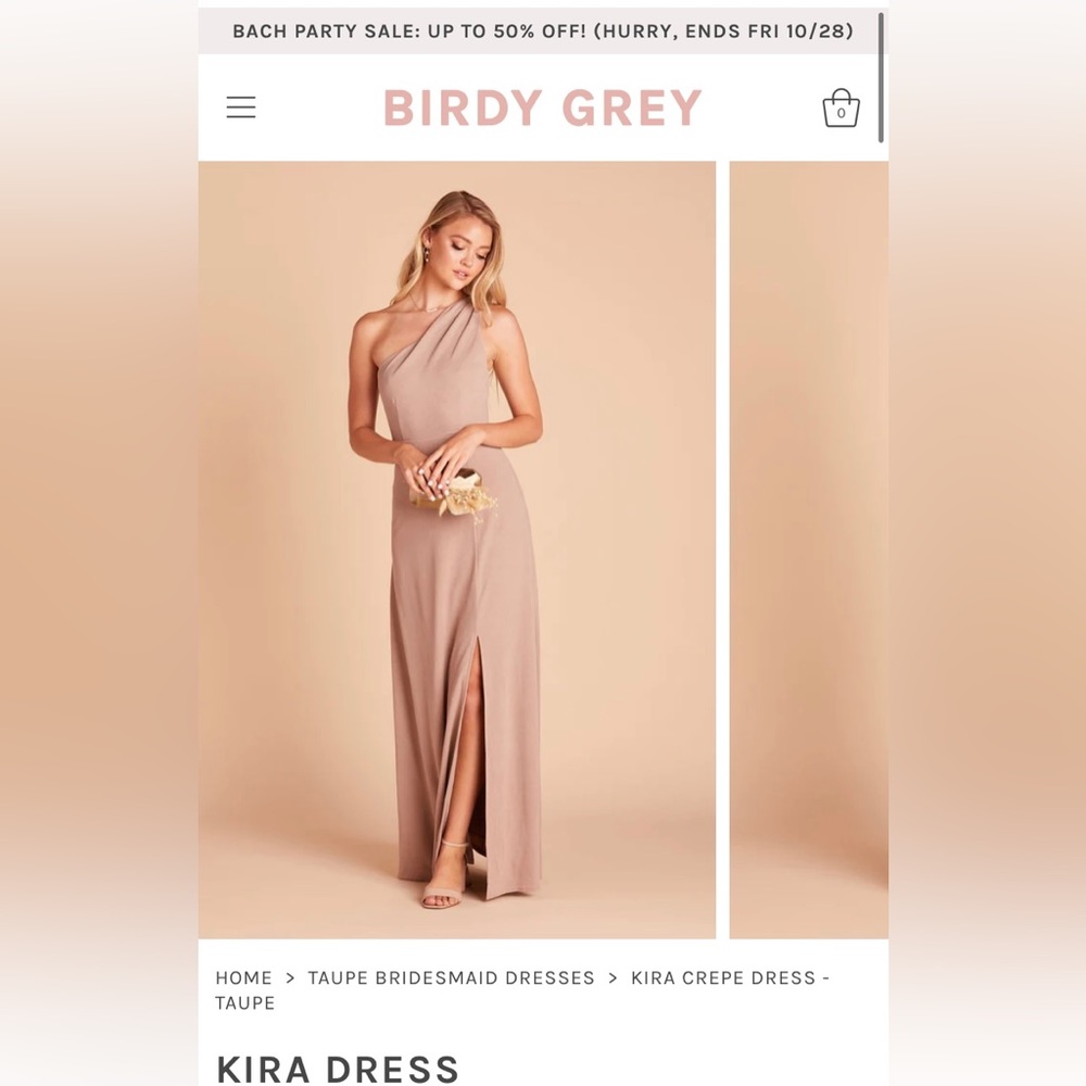BIRDY GREY Kira Dress in Taupe (Size Small)